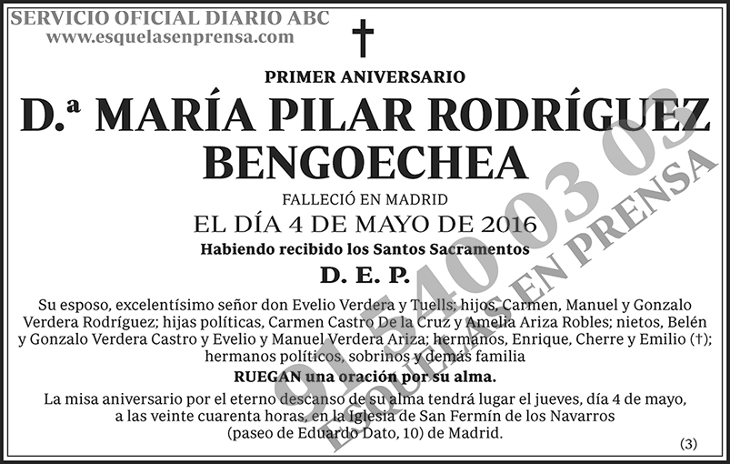 María Pilar Rodríguez Bengoechea